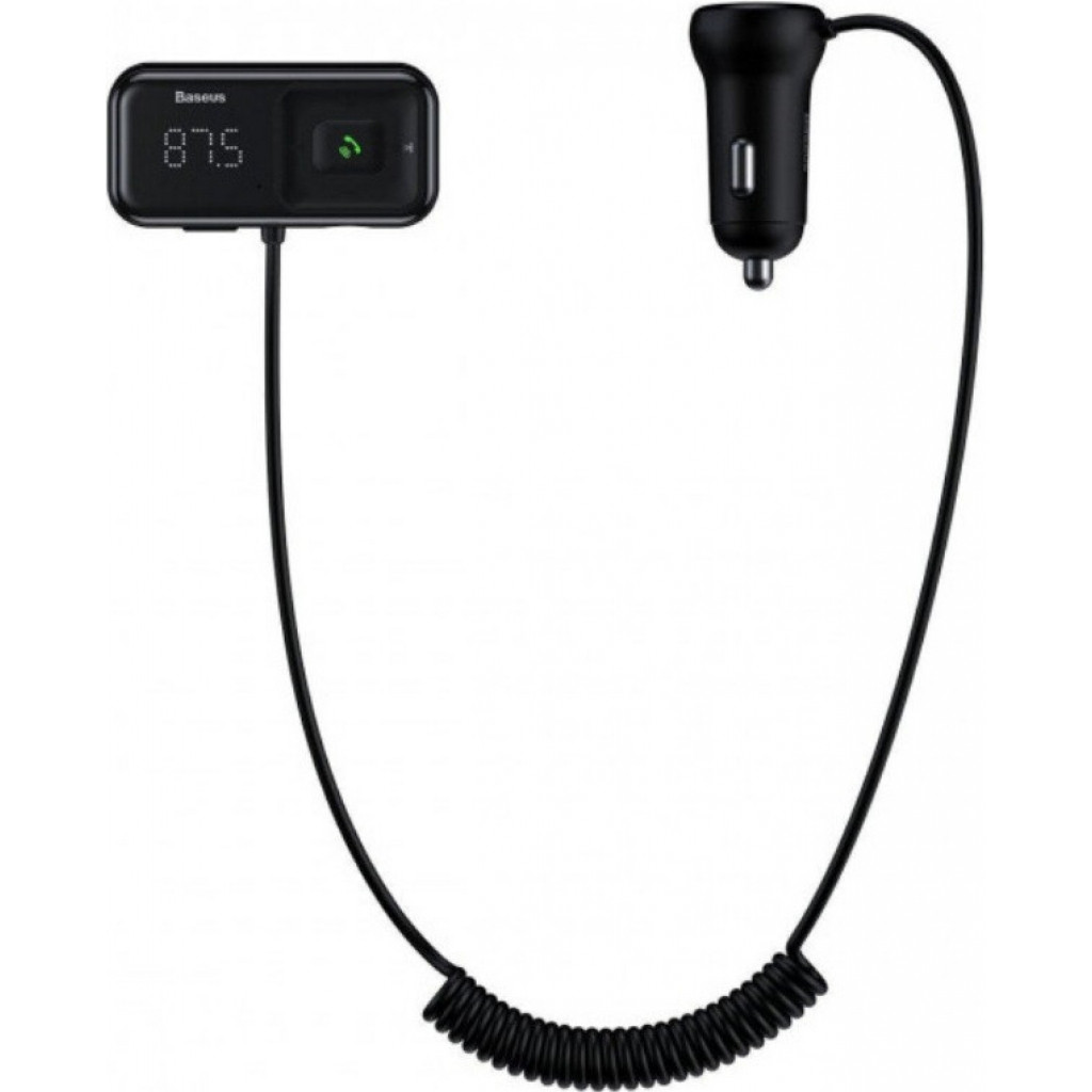 FM-трансмітер Baseus T typed S-16 MP3 Black (CCTM-E01)