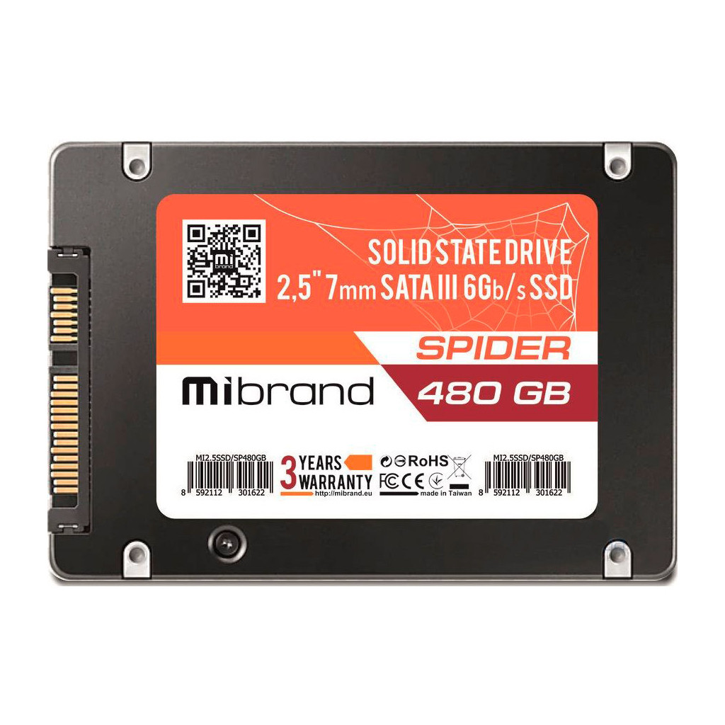 SSD накопичувач Mibrand Spider 480Gb (MI2.5SSD/SP480GBST)