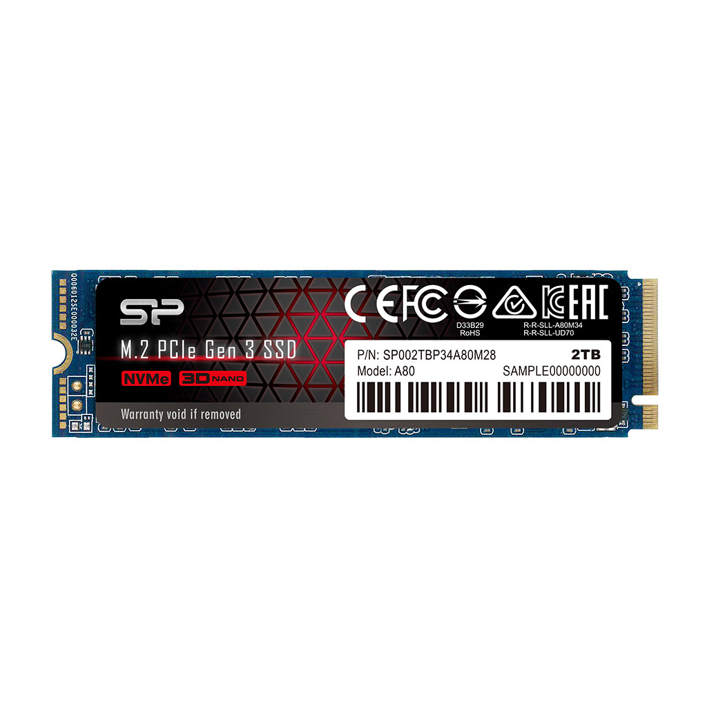 SSD накопитель Silicon Power P34A80 2 TB (SP002TBP34A80M28)