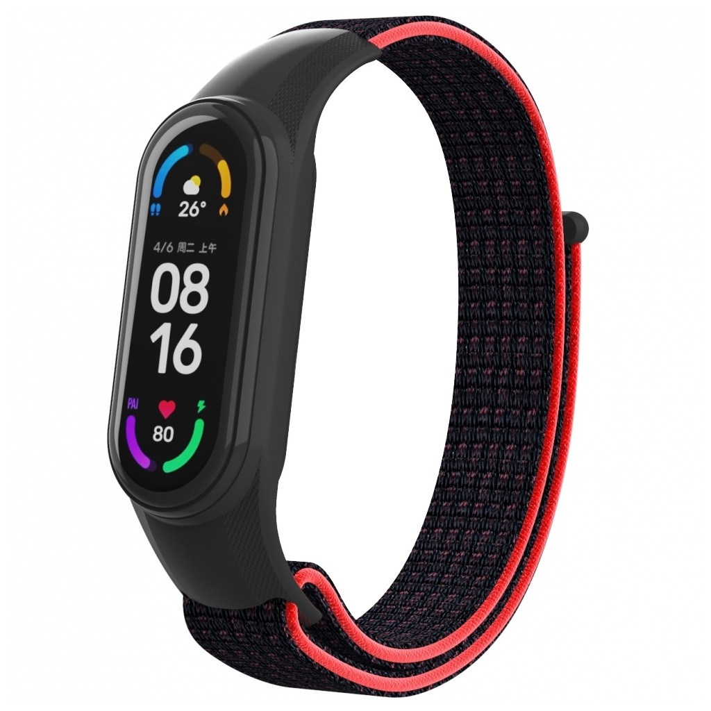  Armorstandart for Xiaomi Mi Band 7/6/5/4 Black/Red (ARM67843)