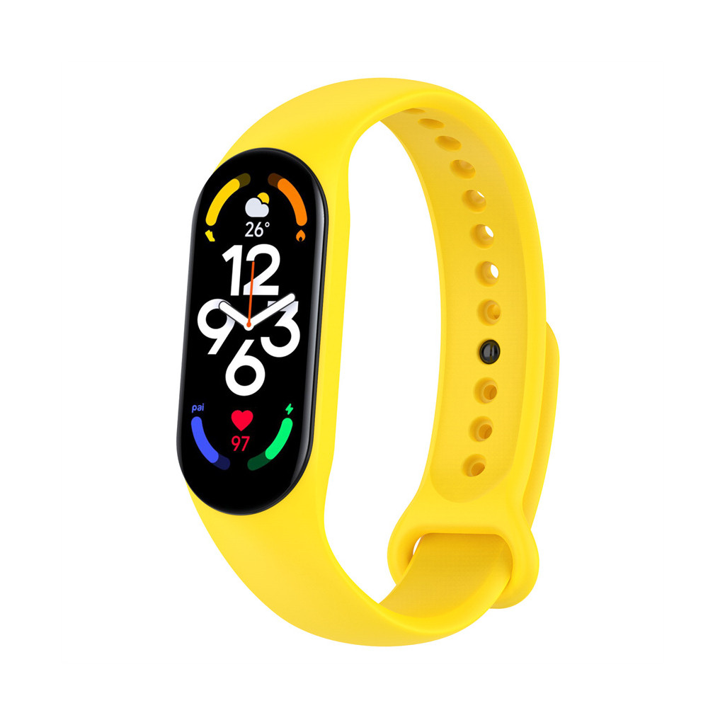  BeCover Silicone for Xiaomi Mi Smart Band 7 Yellow (707487)