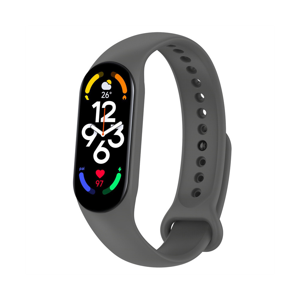  BeCover Silicone for Xiaomi Mi Smart Band 7 Gray (707480)