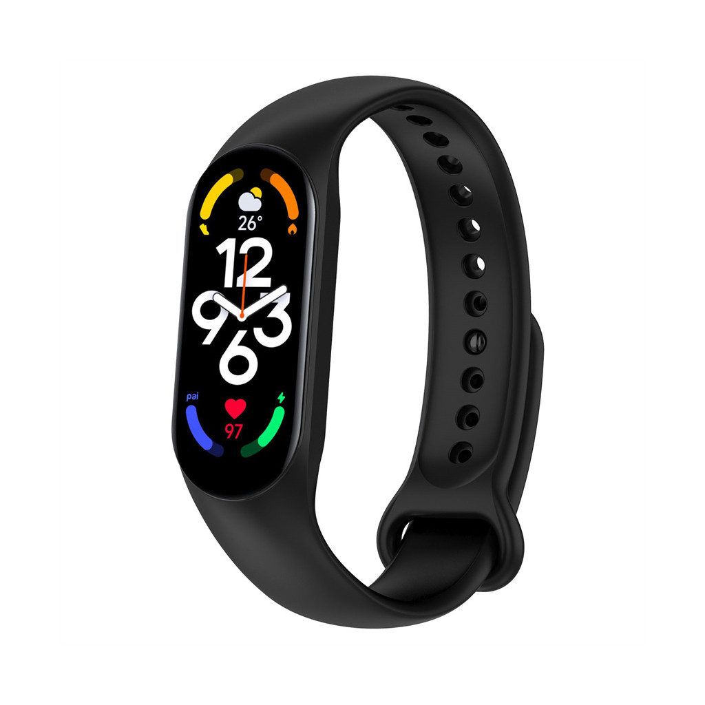  BeCover Silicone for Xiaomi Mi Smart Band 7 Black (707476)