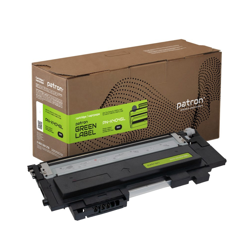 Картридж Patron Samsung CLT-404S black Green Label (PN-K404GL)