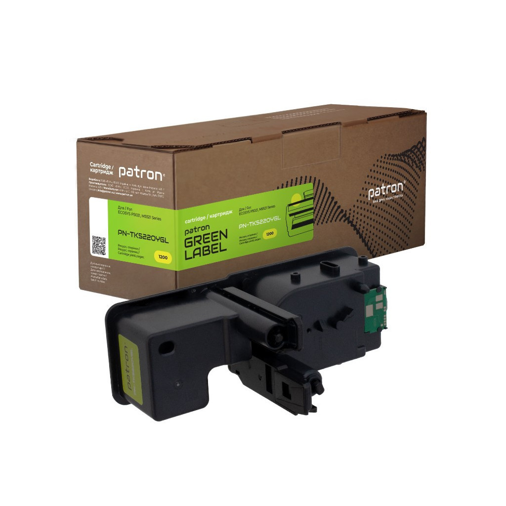 Картридж Patron Kyocera Mita TK-5220Y yellow Green Label (PN-TK5220YGL)