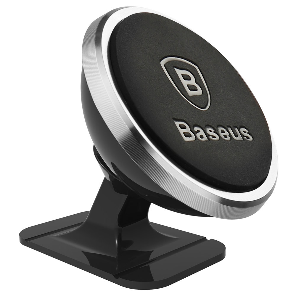 Автотримач Baseus Car and Desk Holder Magnetic 360 Rotation Silver (SUGENT-NT0S)