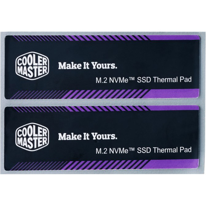 Термопрокладки Cooler Master Thermal Pads M.2 SSD 60x18x0.5mm 2 in 1 kit (CMA-TNCLP2XXBK1-GL)