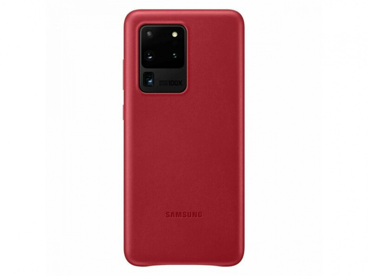 Чохол-накладка Samsung S20 Ultra (2020) Leather Cover Red EF-VG988LREGRU