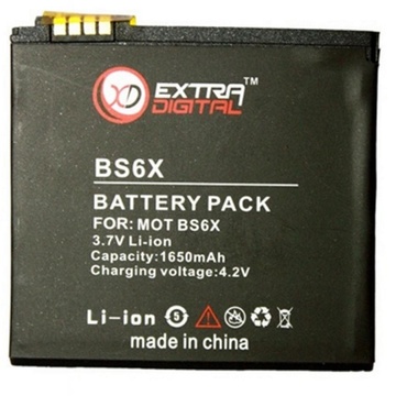Акумулятор для мобільного телефону ExtraDigital Motorola BS6X (1650 mAh) (DV00DV6134)