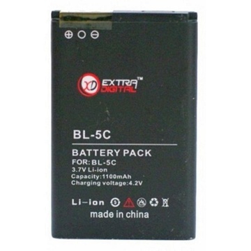 Акумулятор для мобільного телефону ExtraDigital Nokia BL-5C (1100 mAh) (BMN6274)