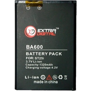 Аккумулятор для телефона ExtraDigital Sony Ericsson BA600 (1320 mAh) (BMS6344)