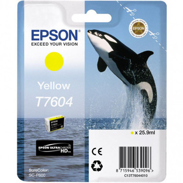Струменевий картридж Epson SureColor SC-P600 Yellow (C13T76044010)