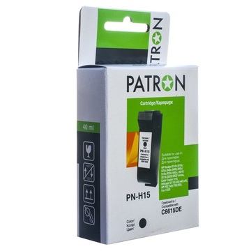 Струменевий картридж Patron HP PN-H15 Black (C6615DE) (CI-HP-C6615DE-B-PN)