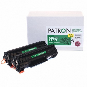 Набор картриджей Patron HP LJ CF283A Green Label (Dual Pack) (PN-83ADGL)