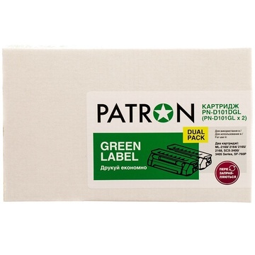 Тонер-картридж Patron Samsung MLT-D101S (ML-2160) Green Label (Dual Pack) (PN-D101DGL)