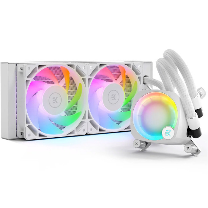 Система водяного охолодження EKWB EK-Nucleus AIO CR240 Lux D-RGB - White (3831109897843)