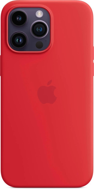 Чехол-накладка Silicone Case iPhone 14 Pro Max with a shoulder strap Red