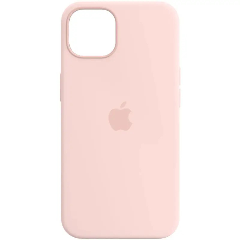 Чехол-накладка Silicone Case iPhone 14 Pro with a shoulder strap Pink Sand
