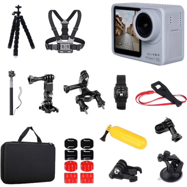 Экшн-камеры AIRON 30 in 1 blogger kit: ProCam 7 DS with accessories (4822356754798)