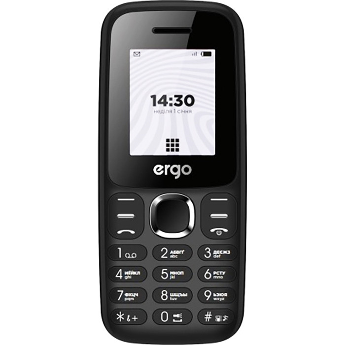Мобильный телефон ERGO B184 Dual Sim Black