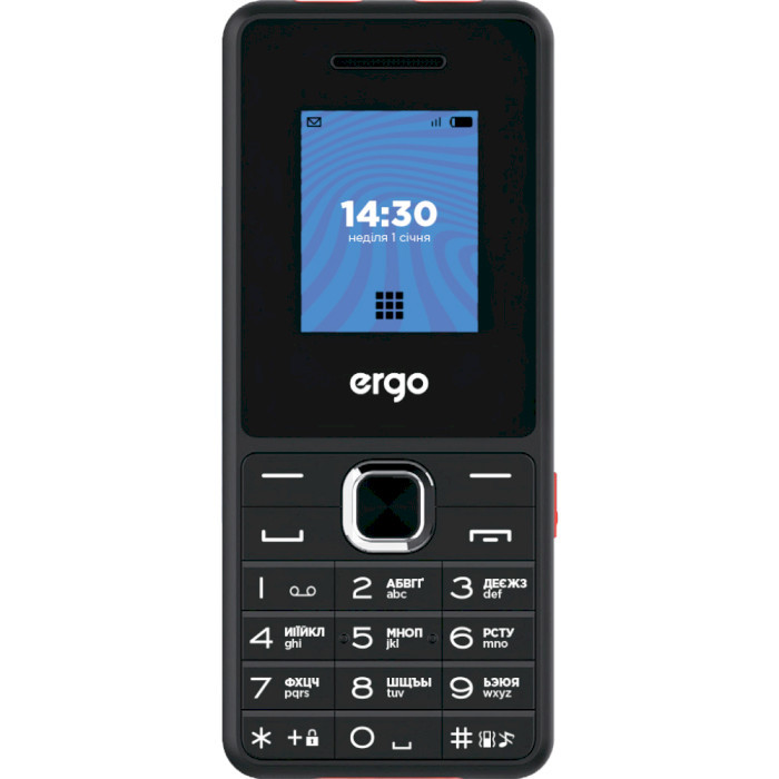 Мобильный телефон ERGO E181 Dual Sim Black