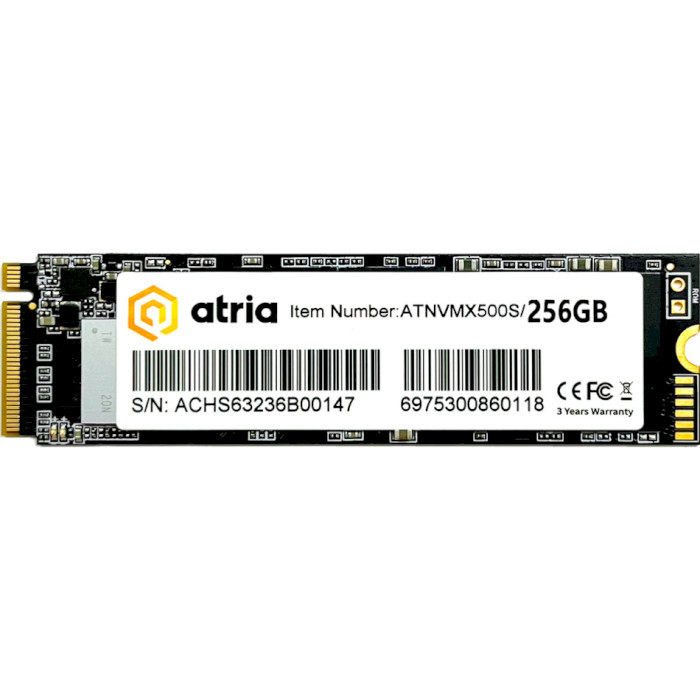 SSD накопичувач ATRIA X500S 256 GB (ATNVMX500S/256)