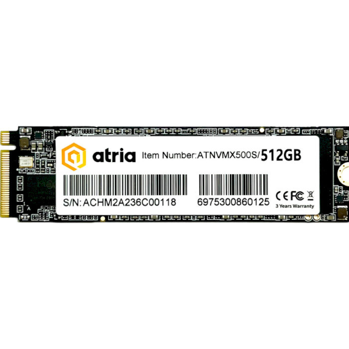 SSD накопичувач ATRIA X500S 512 GB (ATNVMX500S/512)
