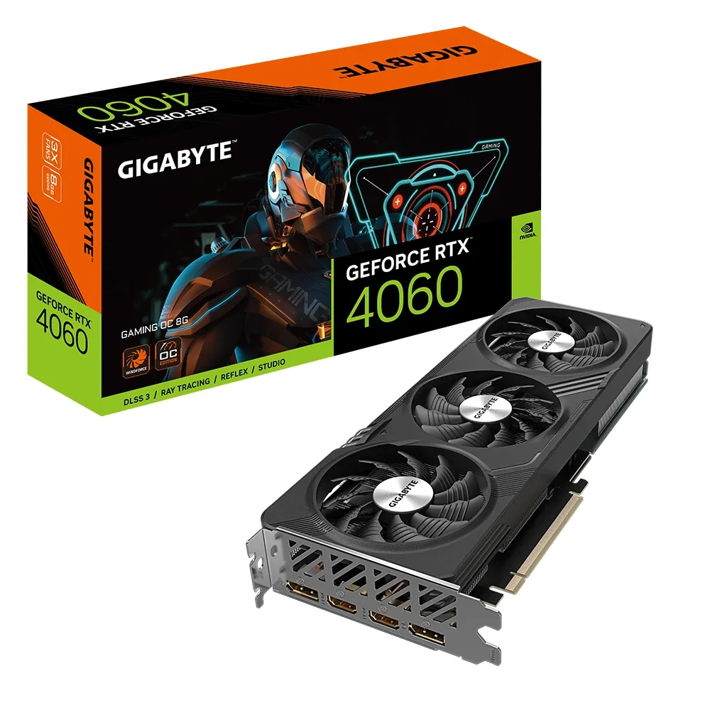 Видеокарта Gigabyte GeForce RTX 4060 GAMING OC 8G (GV-N4060GAMING OC-8GD)