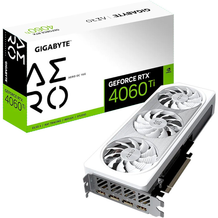 Відеокарта Gigabyte GeForce RTX 4060 Ti AERO OC 16G (GV-N406TAERO OC-16GD)