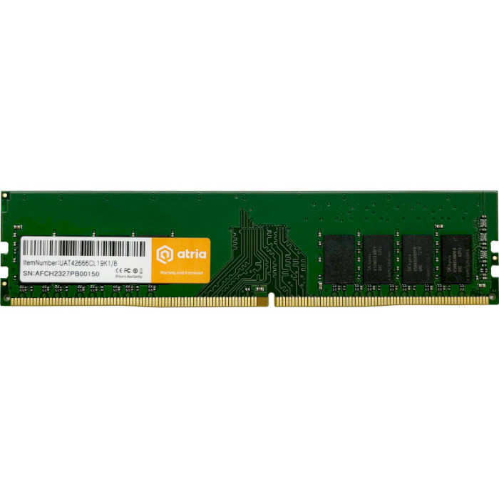 Оперативная память ATRIA 8 GB DDR4 2666 MHz (UAT42666CL19K1/8)