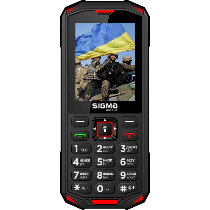 Мобільний телефон Sigma mobile X-treme PA68 Black-Red (UA)