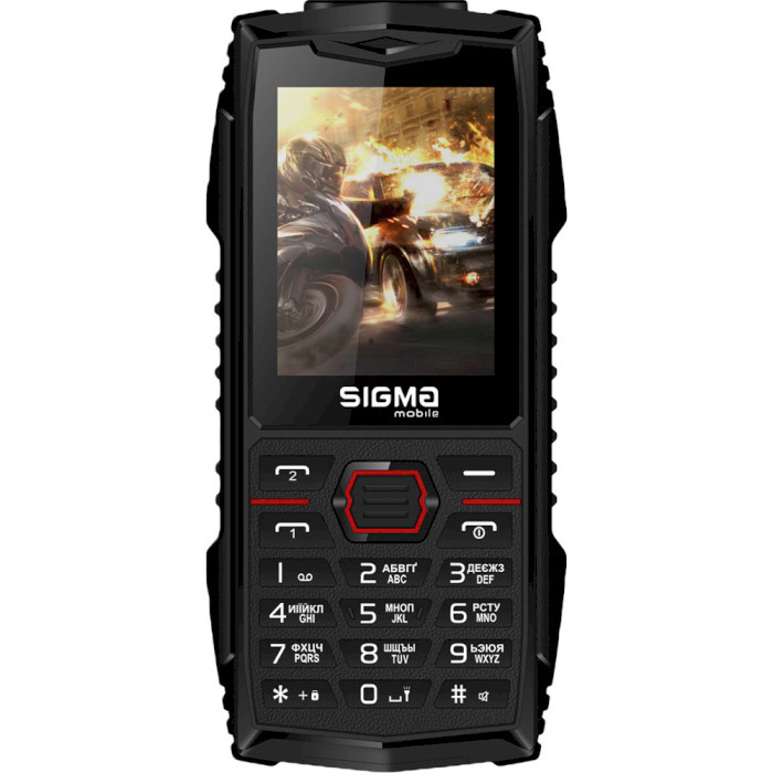 Мобільний телефон Sigma mobile X-TREME AZ68 black-red (UA)