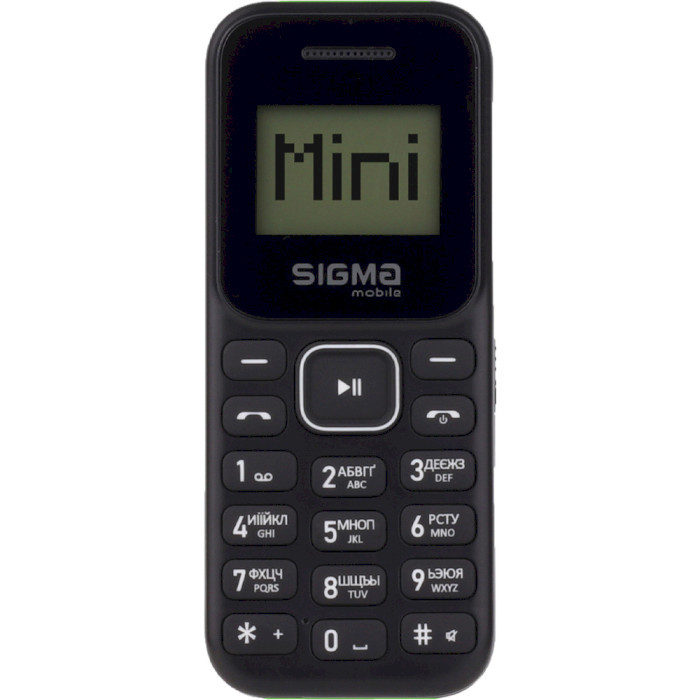 Мобільний телефон Sigma mobile X-style 14 MINI black-green (UA)