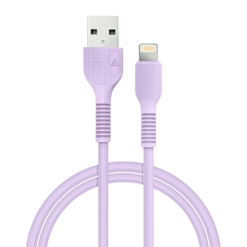 Кабель USB ACCLAB AL-CBCOLOR-L1PP USB-Lightning 1.2m Purple (1283126518218)