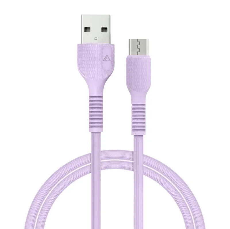 Кабель USB ACCLAB AL-CBCOLOR-M1PP USB-microUSB 1.2m Purple (1283126518126)