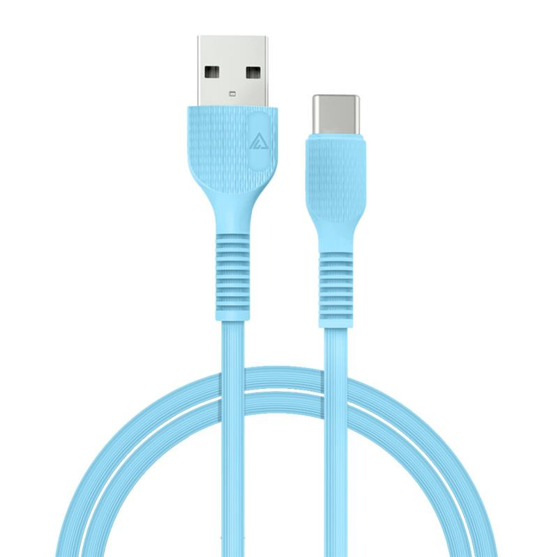 Кабель USB ACCLAB AL-CBCOLOR-T1BL USB-USB Type-C 1.2m Blue (1283126518249)