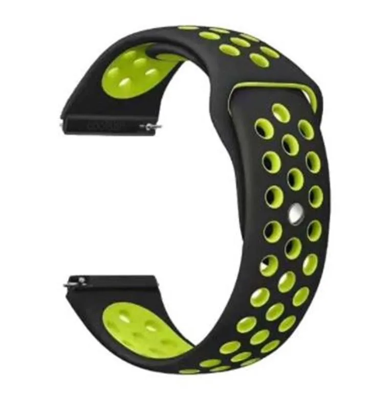 Ремешок для фитнес браслета BeCover Nike Style for Samsung Galaxy Watch 46mm/Watch 3 45mm/Gear S3 Classic/Gear S3 Frontier Black-Yellow (705787)