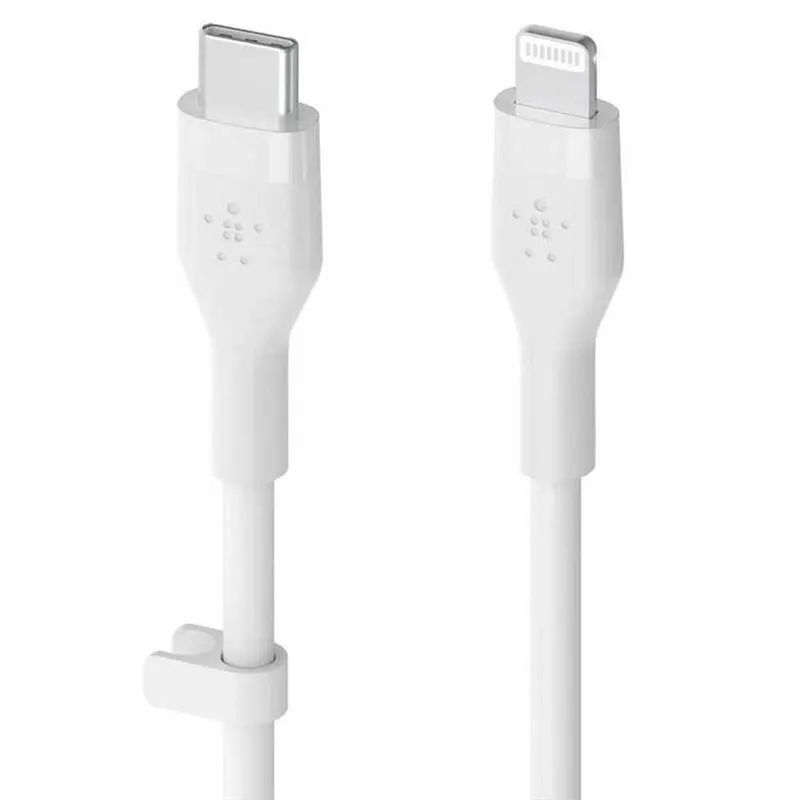Кабель USB Belkin BoostCharge Flex Lightning-USB Type-C, 1 m White (CAA009bt1MWH) OEM
