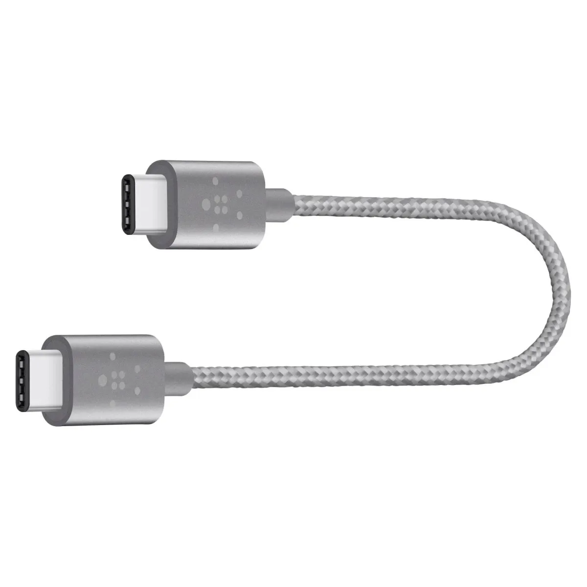 Кабель USB Belkin Mixit Metallic USB-C - USB-C, 0.15 m Grey (F2CU041bt06INGY)
