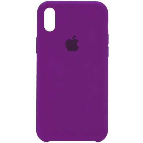 Чехол-накладка iPhone Xs Max Silicone Case Deep Purple