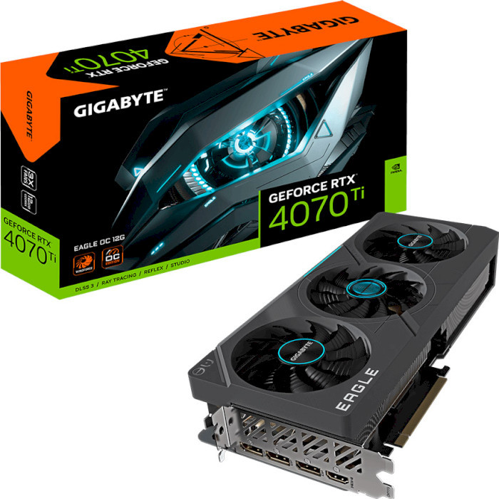 Видеокарта GIGABYTE Nvidia GeForce RTX 4070TI EAGLE OC 12G (GV-N407TEAGLE OC-12GD rev.2.0)