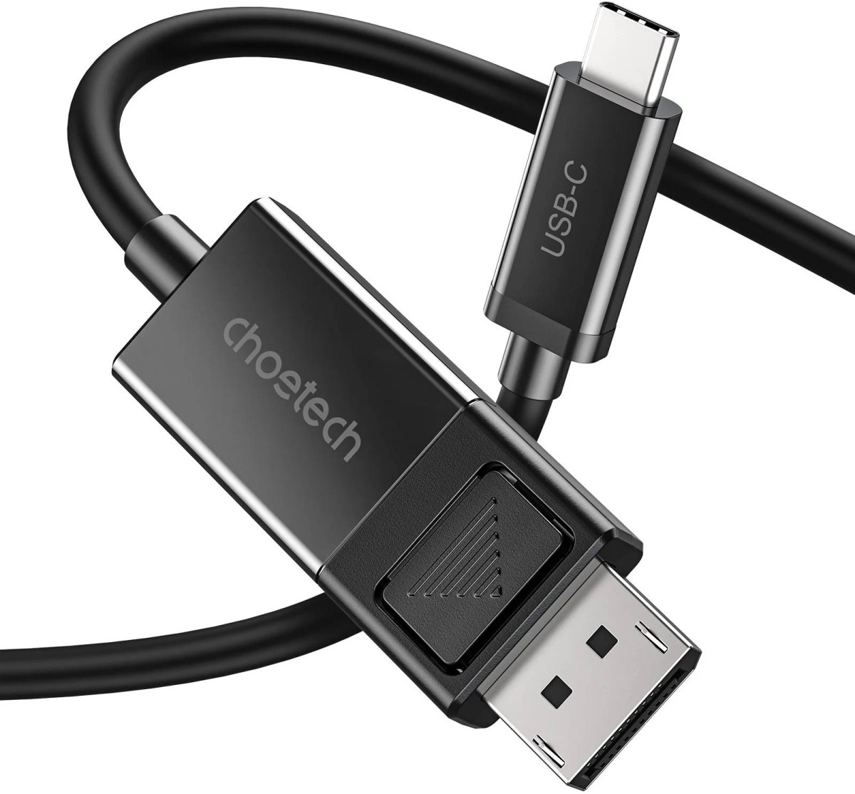 Кабель  Choetech DisplayPort - USB Type-C (M/M), 1.8 m, Black (XCP-1803-BK)