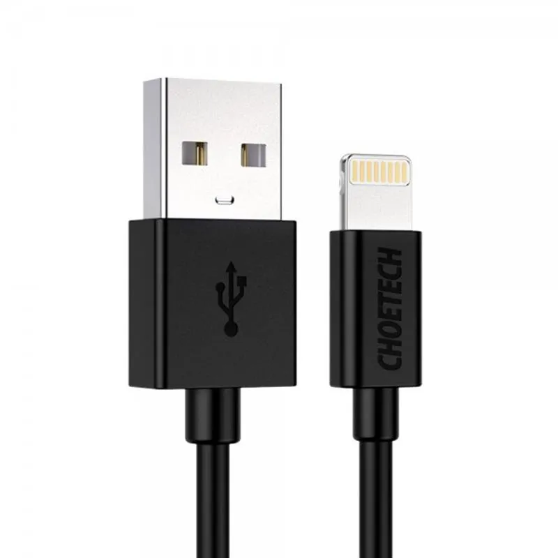 Кабель USB Choetech USB - Lightning, 1.8m (IP0027-BK)