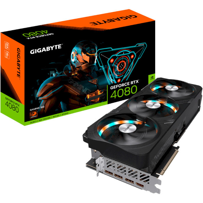 Відеокарта Gigabyte GeForce RTX 4080 16 GB GAMING (GV-N4080GAMING-16GD)