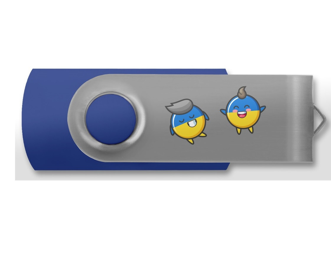 Флеш пам'ять USB Goodram 32 GB UTS2 Ukraine USB 2.0 Process Blue (UTS2-0320B0R11-UA)