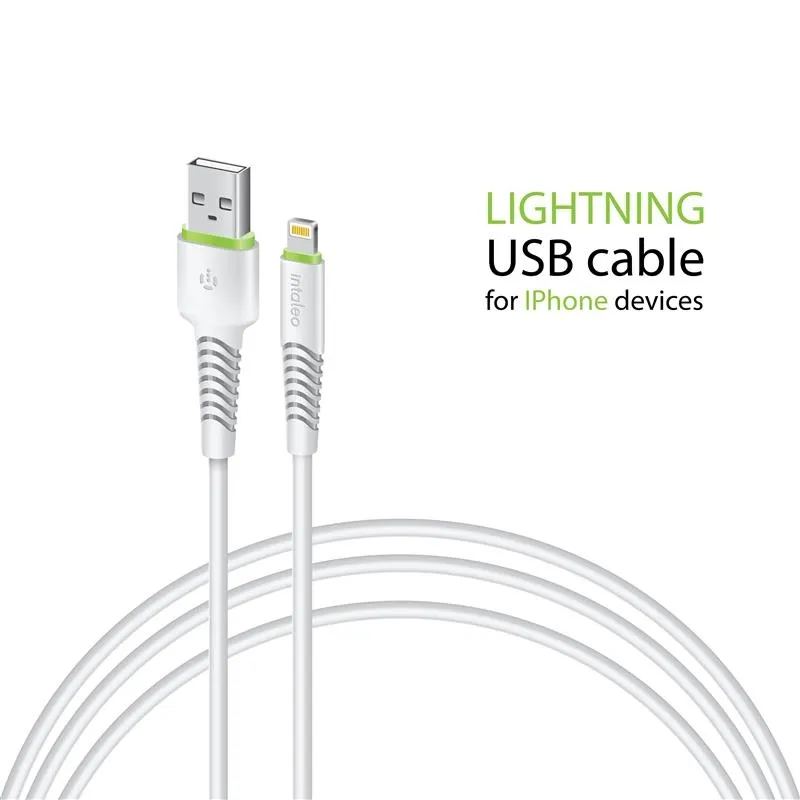 Кабель USB Intaleo CBFLEXL2 USB-Lightning 2m White (1283126521416)
