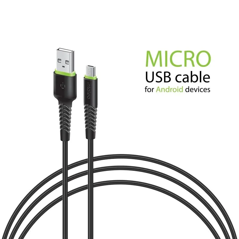 Кабель USB Intaleo CBFLEXM2 USB-microUSB 2m Black (1283126521430)