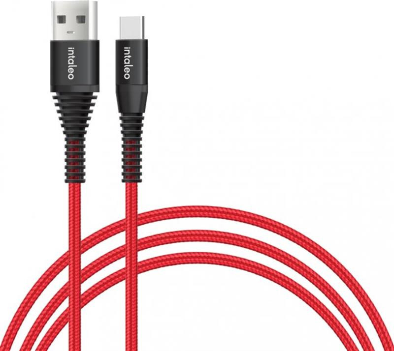 Кабель USB Intaleo CBRNYT1 USB-USB Type-C 1.2m Red (1283126559464)
