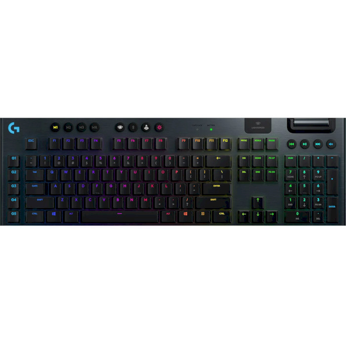 Ігрова клавіатура Logitech G915 Lightspeed Wireless RGB Mechanical Clicky Black (920-009111)