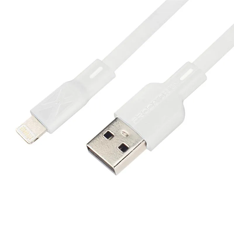 Кабель USB Proda PD-B18i USB-Lightning, 1m, White
